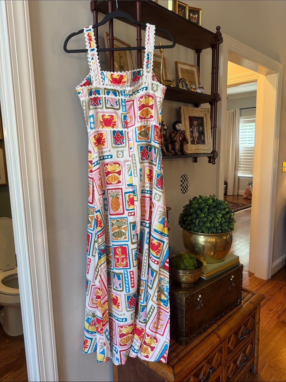 Colorful Nautical Print Sundress Sundayup - Picture 3 of 5